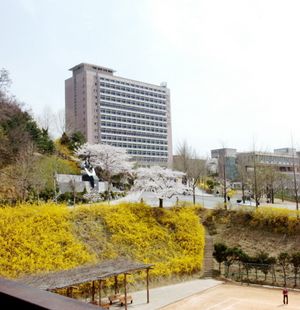 캠퍼스 언덕과 부각관