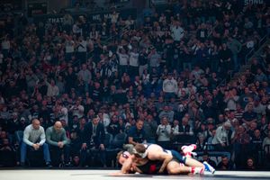 2020년 브라이스 조던 센터에서 열린 펜실베이니아 주립대학교 레슬링 대 오하이오 주립대학교 레슬링 경기