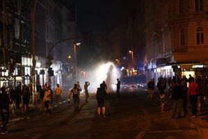 슐터블라트(Schulterblatt)에서 발생한 폭동