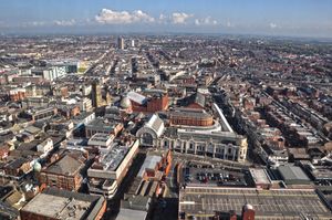 블랙풀 타워에서 바라본 전망