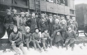 1918년 12월 에스토니아 장갑열차 1호의 장교들