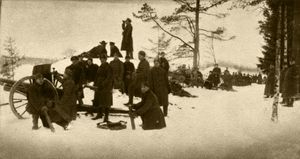 1919년 말 나르바 근처 에스토니아 야전 포병