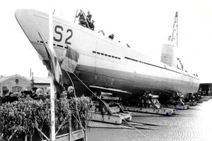 루마니아 해군 잠수함 마르수이룰 진수식