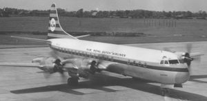 1965년 KLM 록히드 L-188 일렉트라 터보프롭 여객기