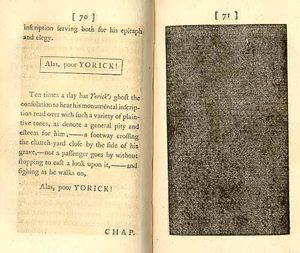 로런스 스턴(Laurence Sterne), 트리스트람 샌디, 6권, 70-71쪽 (1769)
