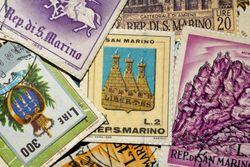 산마리노 공화국의 다양한 우표