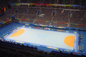 핸드볼 경기가 열린 베이징 국가 체육관