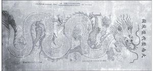 Đại 남(민망 시대)의 양식화된 지도