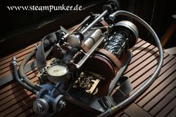 스팀펑크풍 백팩