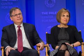 2015 페이리페스트에서의 로버트와 미셸 킹