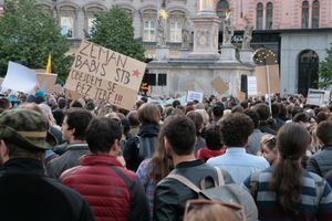 2017년 5월 10일, 브르노에서 열린 바비시 반대 시위
