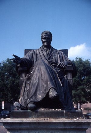 워싱턴 D.C. 존 마셜 공원에 있는 윌리엄 웻모어 스토리의 존 마셜 대법원장 흉상