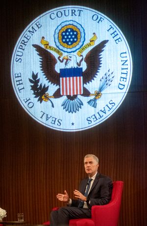 2019년 LBJ 대통령 도서관에서의 고서치