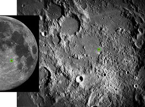 아폴로 16호 착륙 지점 위치