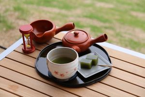 녹차와 함께 즐기는 양갱