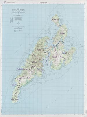 야프 본섬의 상세 지도