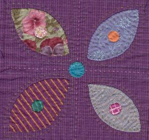 아플리케 퀼트(부분 확대)