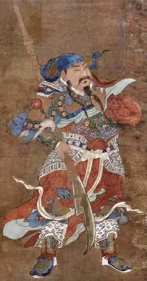 백운관의 "관 원수"(關元帥) 그림.