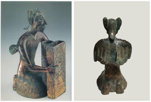 동한(東漢) 시대의 청동 날개 신선상