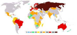 참가국들이 파견한 선수단의 인원 수