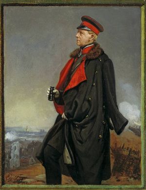헬무트 폰 몰트케(Helmuth Graf von Moltke) 원수 초상화, 콘라드 프라이베르크(Conrad Freyberg) 작 (1877)