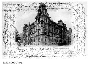 마인츠에 있는 헤센 루트비히 철도와 프로이센-헤센 철도 회사의 본사.