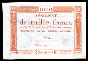 프랑스 공화국 – 1000 프랑 (1795)