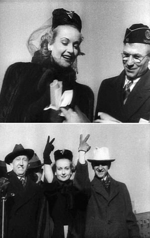 전시 국채 캠페인에 참가. 귀국 비행기에서 사망(1942년)