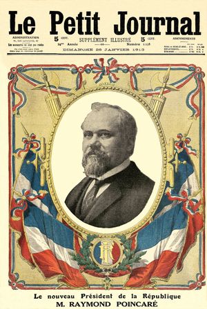 르 쁘띠 주르날이 푸앵카레의 당선을 발표하다 (1913).