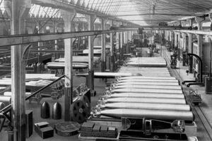 1914년경 리예카의 어뢰 생산