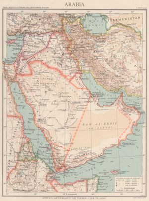 1929년 아라비아의 지리적 및 정치적 요소