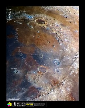 비의 바다의 셀레노크로매틱 영상(Si)