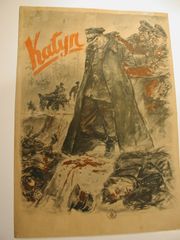 독일이 제작한, 소련이 카틴 숲 학살을 저질렀다는 내용의 선전 포스터 (1943년 9월 7일)