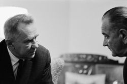 미국의 리처드 닉슨(Johnson) 대통령과 (1967년)