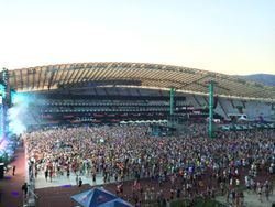 크로아티아 스플리트(Split, Croatia)의 폴주드 스타디움(Poljud Stadium)에서 열린 울트라 유럽