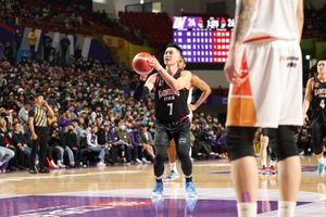 린이 자유투를 쏘는 모습