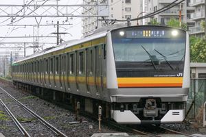 오메·이쓰카이치선에서 전용된 E233계 8500번대(2021년 6월 가시마다역)