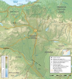 나바라(Navarra) 주의 지형