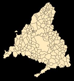 마드리드 자치주 행정 지도