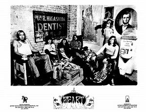 화이트 하트/하트 홍보 사진 (1970); 왼쪽부터: 게리 지겔만, 론 러지, 켄 핸슨, 로저 피셔, 스티브 포센, 제임스 시렐로