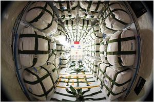 톈저우 우주선에 실린 화물 패키지