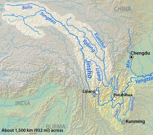 야룽강 및 진사강 유역