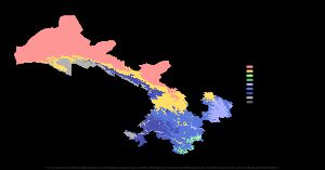 1991-2020년 간쑤성 쾨펜-가이거 기후 구분 지도
