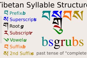 티베트 음절의 구성 요소