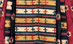 술-마, 여성의 모직 드레스(세부 사항), 라다크, 19세기 후반~20세기 초