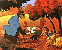 브레르 토끼가 브레르 여우와 브레르 곰을 "웃음의 장소"로 데려간다