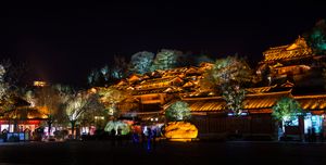 리장 고성 야경