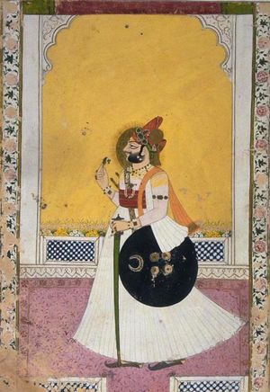 1818년 영국 동인도 회사와 조약을 체결하고 1839년 동인도 회사에 패배하여 영국에 왕국의 통치권을 완전히 빼앗긴 만 싱 1세(Man Singh I)