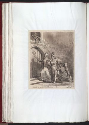 사무엘 드 윌드가 1811년 풍자 작가에 그린 총리의 스케치