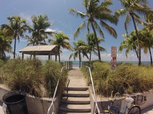 플로리다주 키웨스트의 해변 접근로